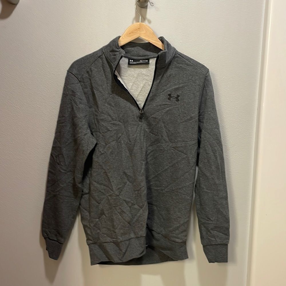 Under Armour woman’s grey half zip sweatshirt